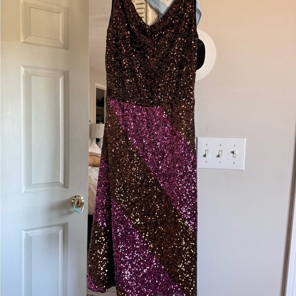 Bl-nk Rossellini violet sequence dress - Picture 10 of 11